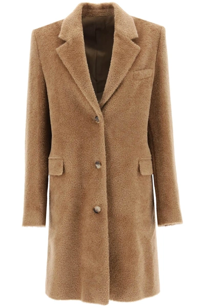 Totême Wool And Alpaca-blend Coat In Brown