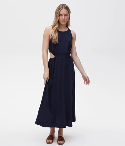 michael stars camille cut out dress Michael Stars Dress Camille Cut Out Womens Size Small Midi Olive Green