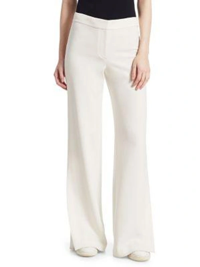 Theory High Slit Pant In Ivory