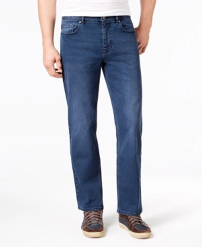 Dkny Men's Rivington Relaxed Straight-fit Stretch Jeans, Created For Macy's In Varsity Blue