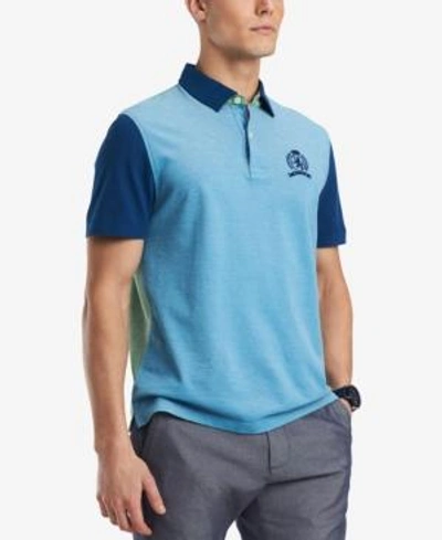 Tommy Hilfiger Men's Biltmore Classic Fit Polo In Blue Jay-pt/ Multi