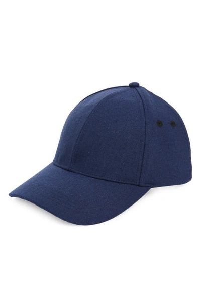 Ted Baker Marvinn Contrast Stitch Cap In Navy