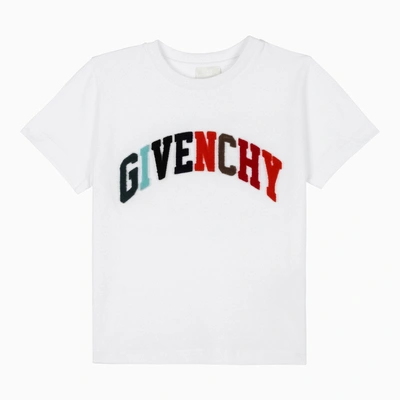 Givenchy Kids' Boys White Cotton Logo T-shirt