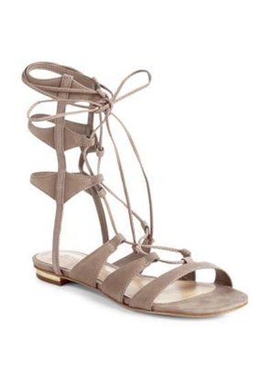 Schutz Erlina Leather Gladiator Sandals In Neutral