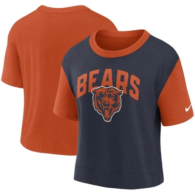 Nike Women's Fashion (nfl Chicago Bears) High-hip T-shirt In Orange