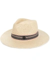 Maison Michel Rico Fedora In Neutrals