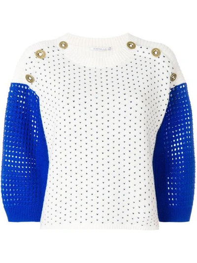 Agnona Open-knit Sweater - White