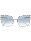 Fendi Can Eye Sunglasses In Metallic