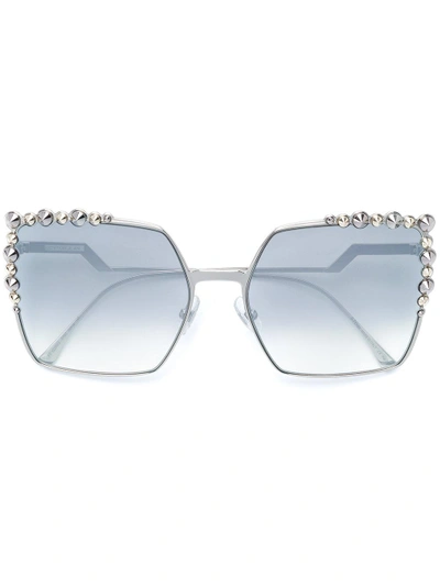 Fendi Can Eye Sunglasses In Metallic