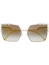 Fendi Can Eye Sunglasses In Metallic