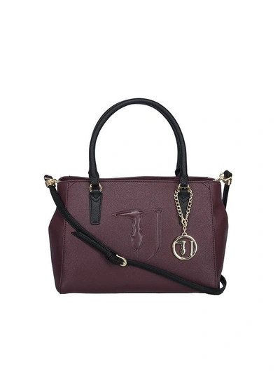 Trussardi Jeans Ischia Bowling Bag In Bordeaux ModeSens