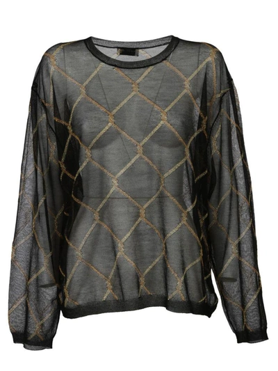 Dries Van Noten Printed Sweater In Black
