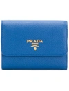 Prada Logo Plaque Wallet