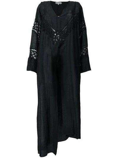 Giacobino Embroidered Long Tunic - Black