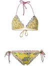 Anjuna Olivia Floral Bikini In Green