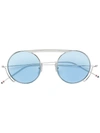 Thom Browne Round Sunglasses In Blue