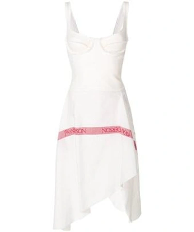 Jw Anderson Linen Dress In White