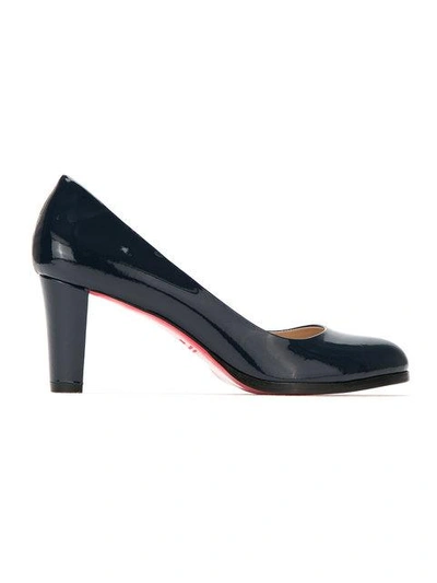 Zeferino Patent Leather Pumps - Blue