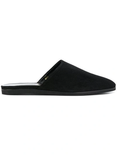Common Projects Almond Toe Slippers - Black