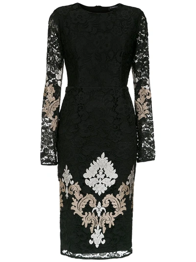 Olympiah Lace Lua Midi Dress In Black