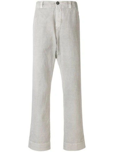 Hannes Roether Stretch Straight Leg Trousers - Grey