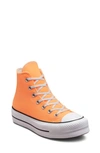 Converse Chuck Taylor® All Star® Lift Hi Sneaker In Peach Beam/ Black/ White
