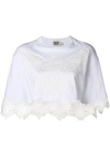 Fausto Puglisi Floral Lace T In White
