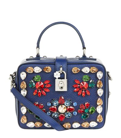 Dolce & Gabbana Embellished Padlock Top Handle Bag | ModeSens
