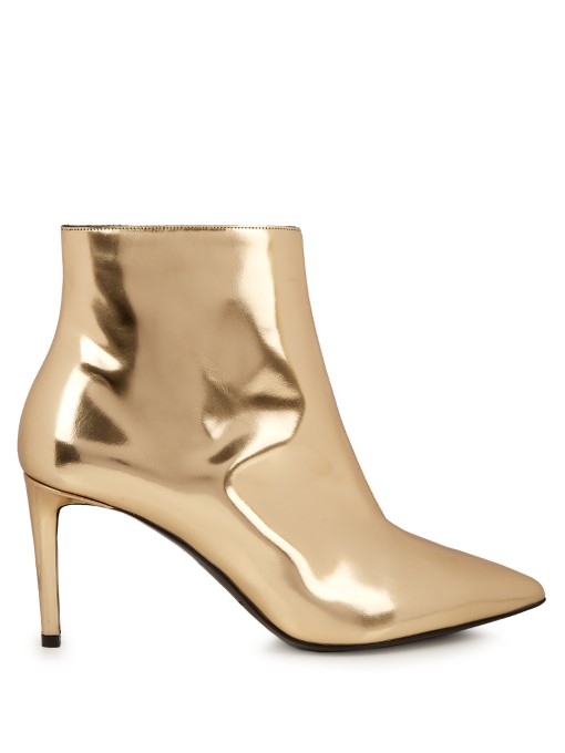 balenciaga boots gold