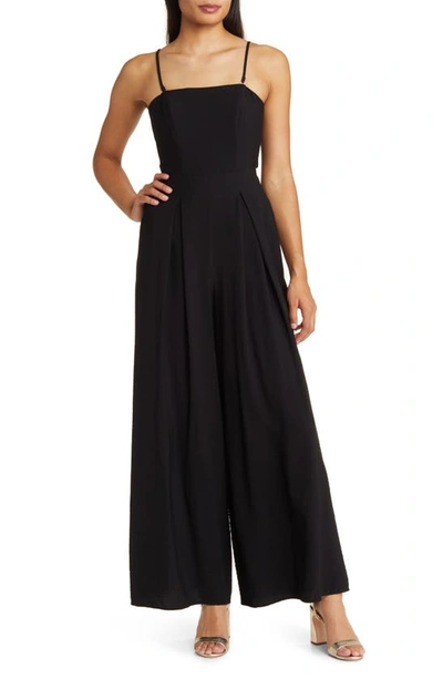 Nobody's Child Rory Wide Leg Jumpsuit In Black
