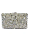 Simitri Sequinned Clutch In White