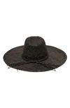 San Diego Hat Sun Dialed Woven Paper Hat In Black