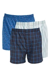Nordstrom Rack Woven Boxer In Blue Boat- Navy Vacay