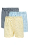 Nordstrom Rack Woven Boxer In Grey- Yellow Taz Pack