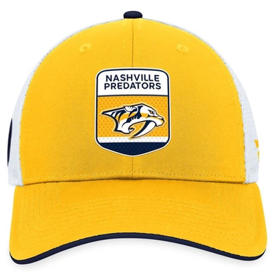 Fanatics Branded  Gold Nashville Predators 2023 Nhl Draft On Stage Trucker Adjustable Hat