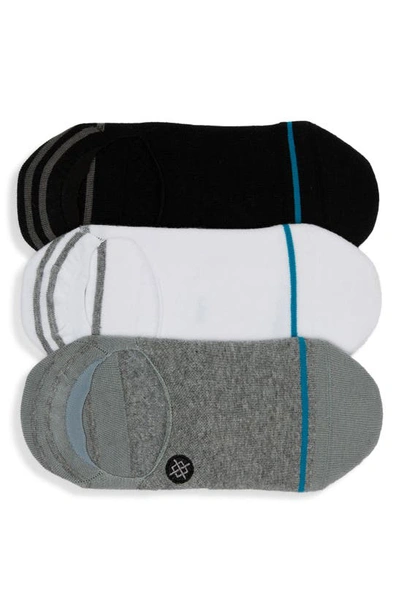 Stance Gamut 3-pack No-show Liner Socks In Black/ White/ Grey