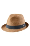 Helen Kaminski Raffia Fedora In Nougat/ Atlas