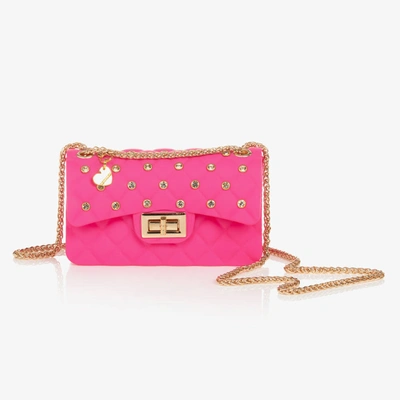 Monnalisa Kids' Girls Pink Quilted Handbag (17cm)