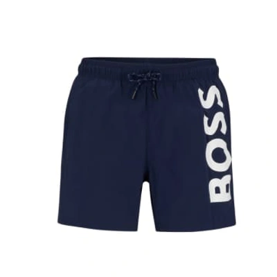 Hugo Boss Octopus Swim Shorts In Navy