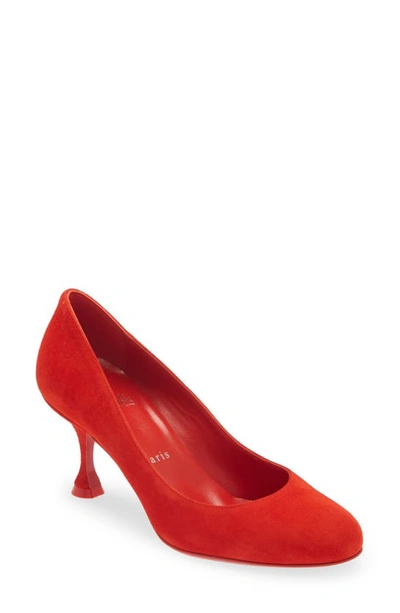 Christian Louboutin Stella Pump In Red Suede