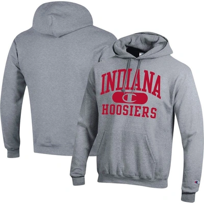 Champion Heather Gray Indiana Hoosiers Arch Pill Pullover Hoodie