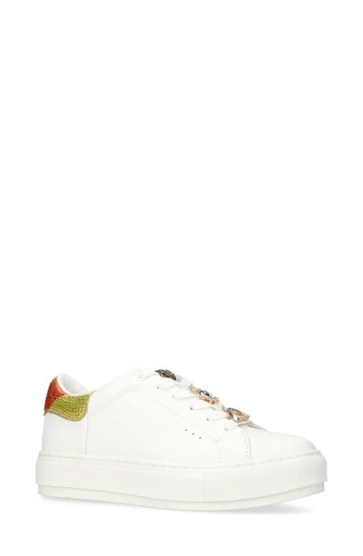 Kurt Geiger Laney Eagle Sneaker In Open White