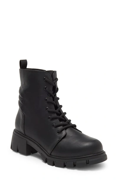 Mia Kids' Little Chassidy Combat Boot In Black