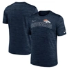 Nike Navy Denver Broncos Velocity Arch Performance T-shirt In Blue