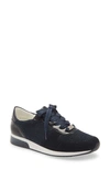 Ara Leigh Shimmer Sneaker In Navy Fabric