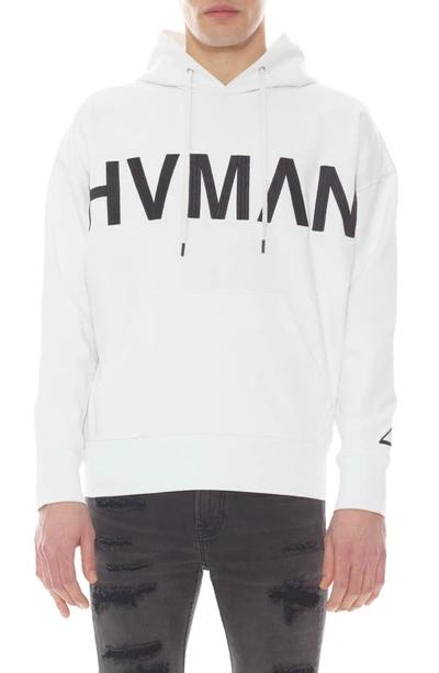 Hvman Cotton Hoodie In White