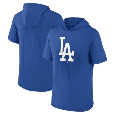 Fanatics Branded Royal Los Angeles Dodgers Short Sleeve Hoodie T-shirt
