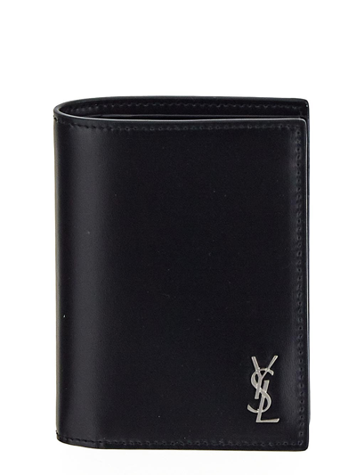 Saint Laurent Monogram Wallet In Black