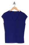 Halogen V-neck Dolman Sleeve T-shirt In Bella Electric