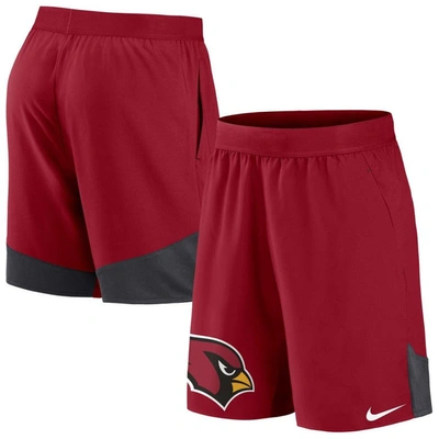 Nike Men's Dri-fit Stretch (nfl Arizona Cardinals) Shorts In Red